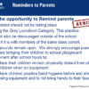 Reminder to Parents